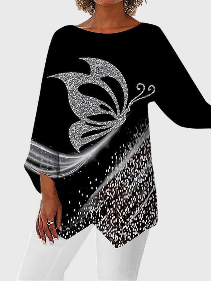 Alayah™ | Elegant Crew Neck Top